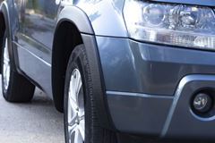 Расширители колесных арок (вынос 25 мм) Suzuki Grand Vitara 2005-2008, 2008-2012. Глянец (под покраску)